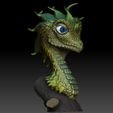 DragonlingRenderWithStand.jpg Science Fantasy Busts