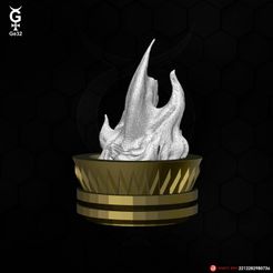 Saurian-Torch-01.jpg STL file Saurian Gong Torchs・3D printing idea to download