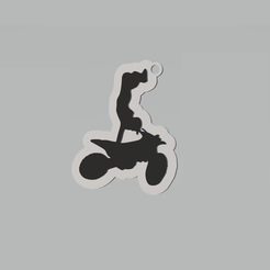aei.png STL-Datei Biker Stunt Keychain herunterladen • Modell für 3D-Drucker, 3Leones