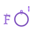 F.stl F Letter Gold Pendent