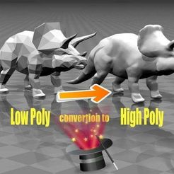 maxresdefault.jpg Free STL file Low Poly 3D-character convertion to High Poly・3D printing idea to download