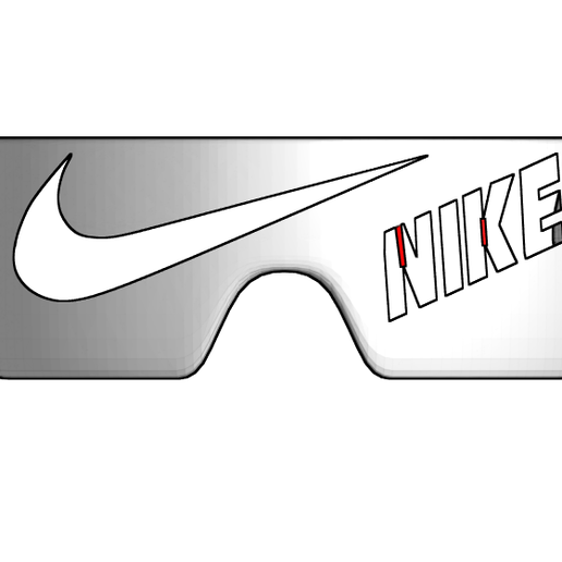 LUNETTE NIKE michael Rostan - 3D model önizlemesi