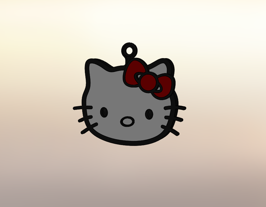 free stl file beautiful necklace hello kitty 3d printable object to download cults