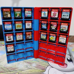 2023-03-30-22.10.02.jpg Fichier STL Livre d'étuis pour Nintendo Switch v2・Idée pour impression 3D à télécharger