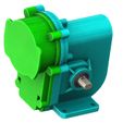 Q4.jpg Non-contact single-stage worm gear reducer design plan for 3d printing