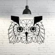 50.Owlwild.jpg Wild Owl Wall Sculpture 2D