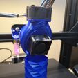 Ender 3, 3 V2, 3 pro, 3 max, двойной 40-мм осевой вентилятор hot end duct / fang. CR-10, прямой привод Micro Swiss и совместимость с боуденом. Для печати не требуется поддержка