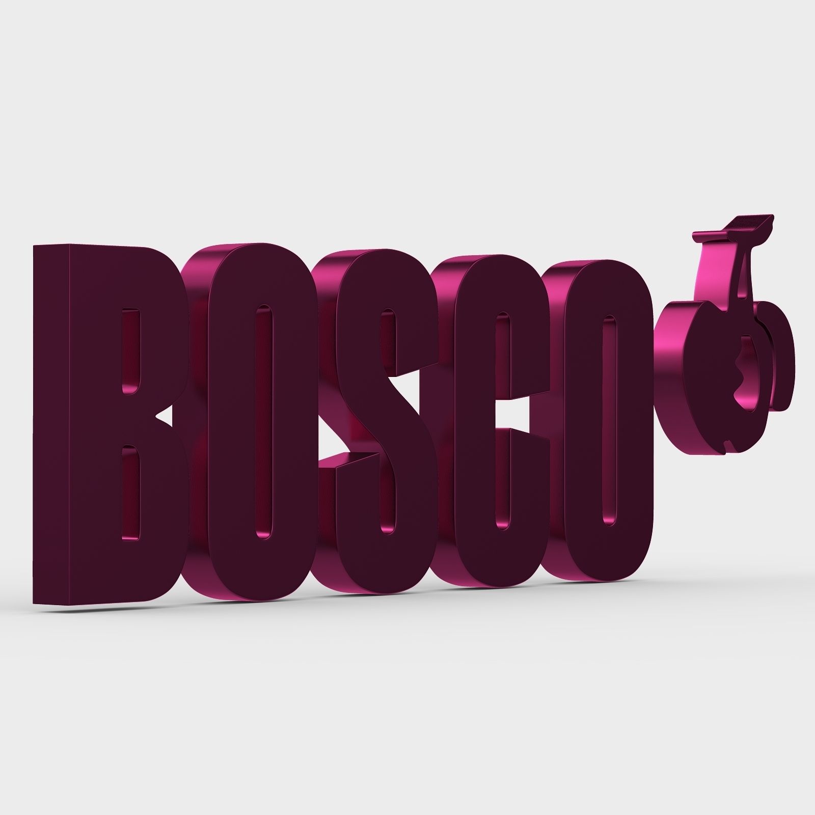 Download OBJ file bosco logo • 3D printable design ・ Cults