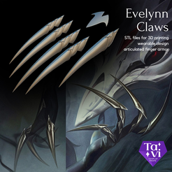 1.png Coven Evelynn Claws league of legends 3d print cosplay stl files