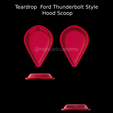 New-Project-2021-10-29T220441.729.png Teardrop Thunderbolt Style Hood Scoop - For model kit / Custom diecast / RC / Slot