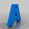 LetraA2.jpg A Letter - Keychain