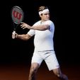 render01.jpg Roger Federer 3D print model