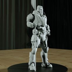 Render4_0004.jpg Free 3D file Doom Eternal - Night Knight Figure・3D printer design to download