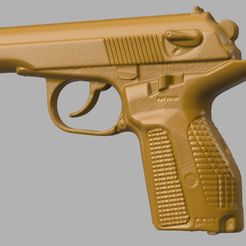 1.jpg STL file Baikal Pistol Scan Model・3D printer design to download