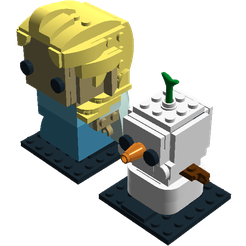 Step82.png OBJ file Elsa and Olaf・Template to download and 3D print
