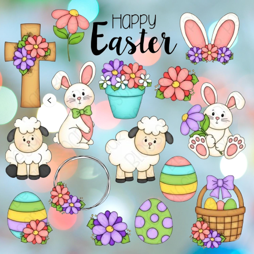 Floral Easter Cookie Cutter Set