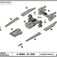 ZEXPLODED VIEW.png STAR WARS U-WING UT60D with basement