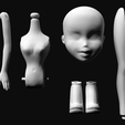 render.png Replacement body for classic Bratz dolls - articulated