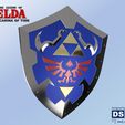 L THE LEGEND OF ELDA OCARINA OF TIME Hylian Shield from Zelda Ocarina of Time - Life Size