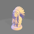 ddd1.png Native American Chief Bust - High Detail 3D Printable Model