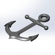 Anchor.jpg Free STL file Anchor Keyfob・3D printer model to download