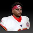 1.jpg NFL Patrick Mahomes 3d print bust