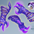 Extra-Render-Cyno-Burst-Claws-2.png Cyno Burst Claws (LED-Able Build) for Cosplay - Genshin Impact - Instant Download STL Files for 3D Printing