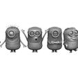 2.jpg 6 MINIONS SET FOR 3D PRINT STL