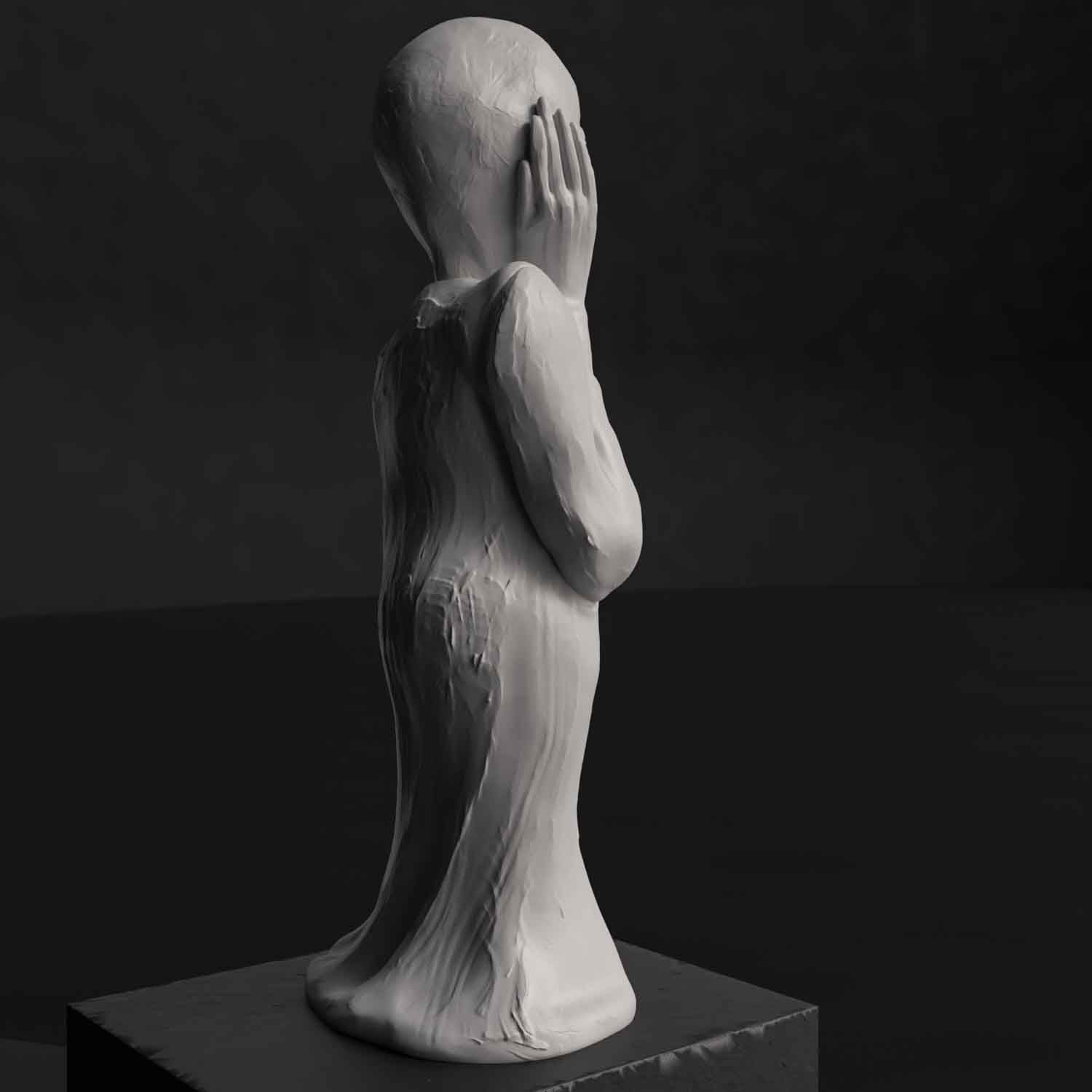 6.jpg Télécharger le fichier Munch The Scream - PAS DE SOUTIEN • Objet à imprimer en 3D, HaeSea