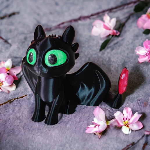 Sitting Toothless The Dragon ( Support Free )