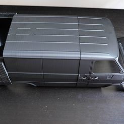chevy-van-g20-3d-printed-9.jpg STL file CHEVY VAN G20 RC BODY SCALER AXIAL MST TRX4 RC4WD・Model to download and 3D print