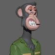 VIT1.jpg OBJ file Bored Ape Bust - Vietnam Jacket・3D print object to download