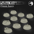 Command.png Fallen Kingdom 25mm round bases (Arnor for LotR SBG)