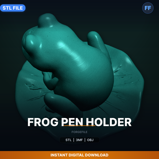 Frog Pen Holder - 3D Printable STL File