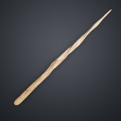 HP_hogwarts_legacy_wand_3Dprint.png Archivo 3D Varita del Legado de Hogwarts (Entera/Calva) Espiral blanda・Diseño de impresora 3D para descargar