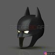 001c.jpg Batman Helmet-The Batman 2021-Robert Pattinson-DC comic Fan Art 3D print model