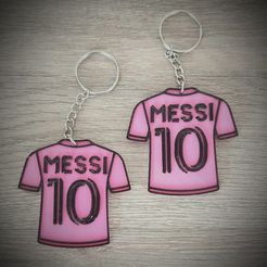 01-Messi-00.jpg STL file Messi keychain・3D printing idea to download