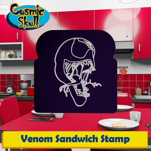 Venom (Comic) Sandwich Stamp 3D model