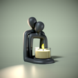 Untitled.png Challenge - candle holders Couple minimalist base support V3 HomeDecor_ TinyMakers3D
