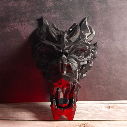 low_poly_dragon_wall_mounted_dragon_sculpture_3d_print-12.jpg Настенный бюст дракона