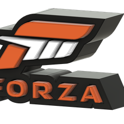 Logo-Forza-Motorsport-v1.png STL file Forza Motorsport Logo Stand・3D printable model to download