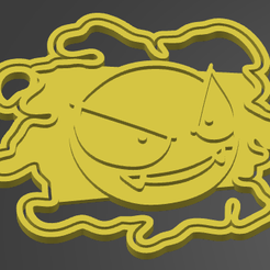 gastly.png Fichier STL Découpeur de pokémon Gastly・Modèle à télécharger et à imprimer en 3D