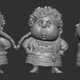 06.jpg Slavic Folk Girl | Stylized Chibi Miniature STL