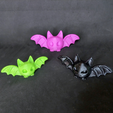 6.png Cute Halloween Bats (3 versions) keychain possible