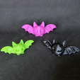 6.png Porte-clés chauve-souris d'Halloween (3 versions) possible