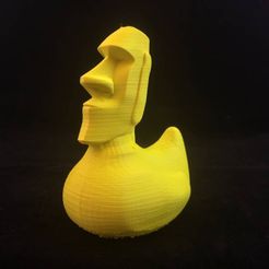 easter.jpg Free STL file Easter Island Rubber Duck・Object to download and to 3D print
