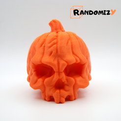 1.png 3D file Pumpkin Skull・Model to download and 3D print