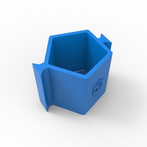 Concrete flower pot mold (Prism4) - 3D model önizlemesi