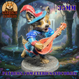 Your-paragraph-text-291.png Songpaw the Bard : figurine 35mm de Corgwyn musicien, amuseur ou héros Skald pour les aventures de D&D et TTRPG (pré-supposé)