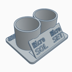 Archivo STL gratis Portabotellas Micro Set y/o Sol・Modelo para
